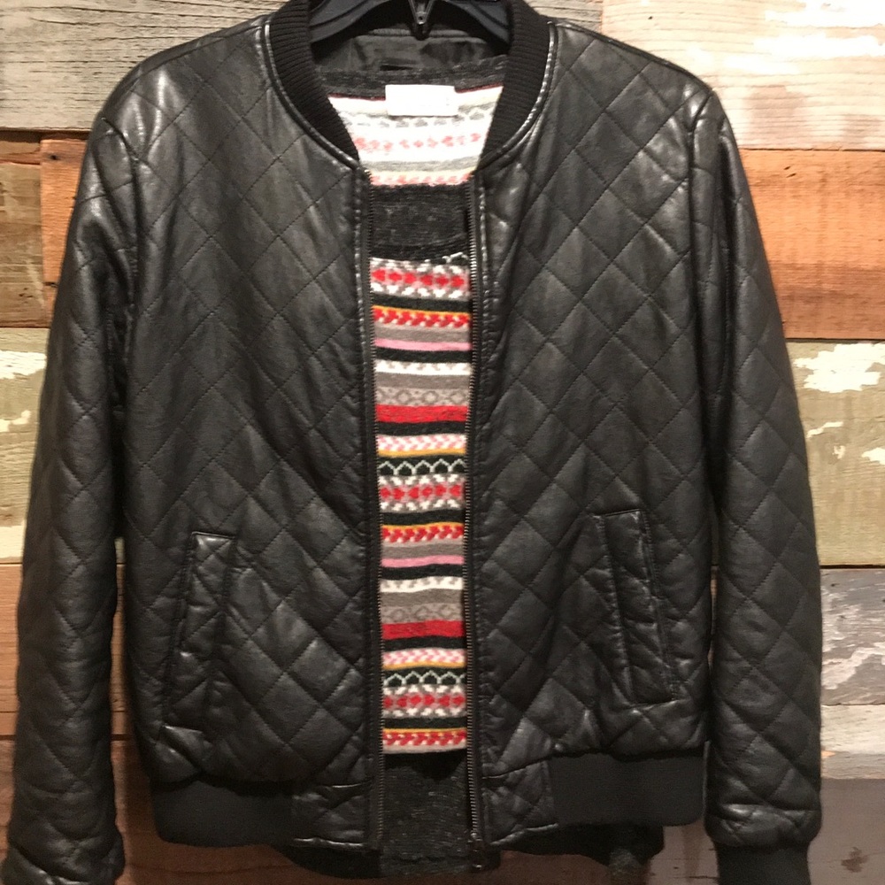 Black Forever21 Moto biker jacket